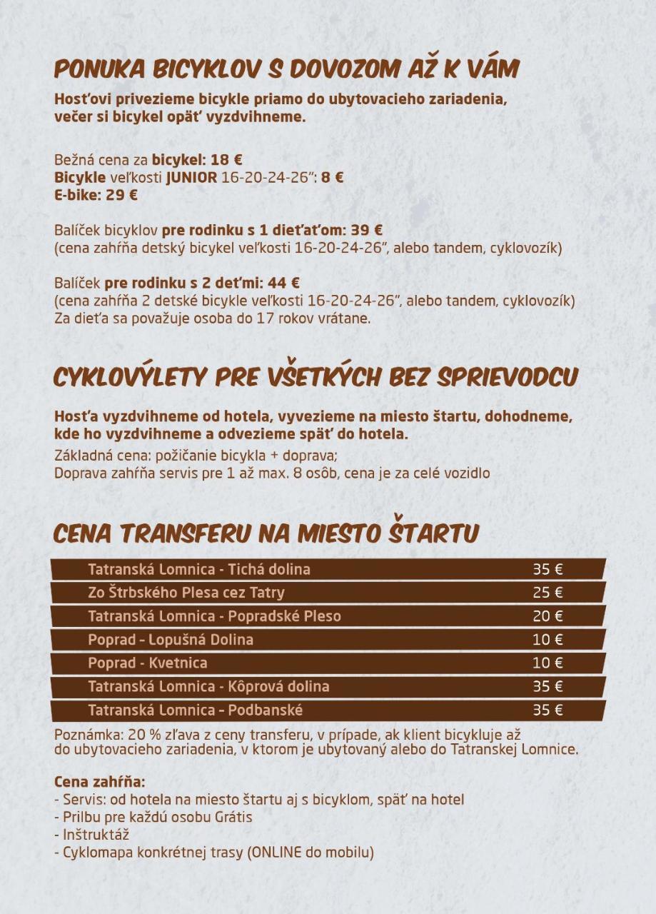 Apartman Hrebienok V Hrebienok Rezort Високе-Татри Экстерьер фото